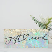 falsche Opal-Geschenkkarte mit Glanz (Stehend Vorderseite)