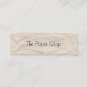 Falsche Papierhandschriftlich Skinny Business Card Mini Visitenkarte (Vorderseite)