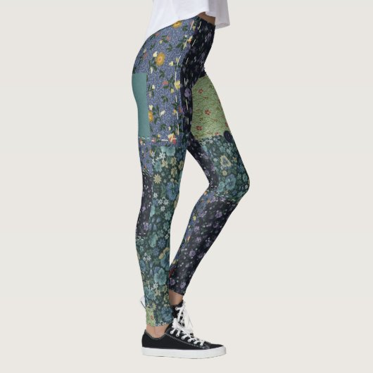 Falsche Patchwork-Decke Leggings (Rechts)