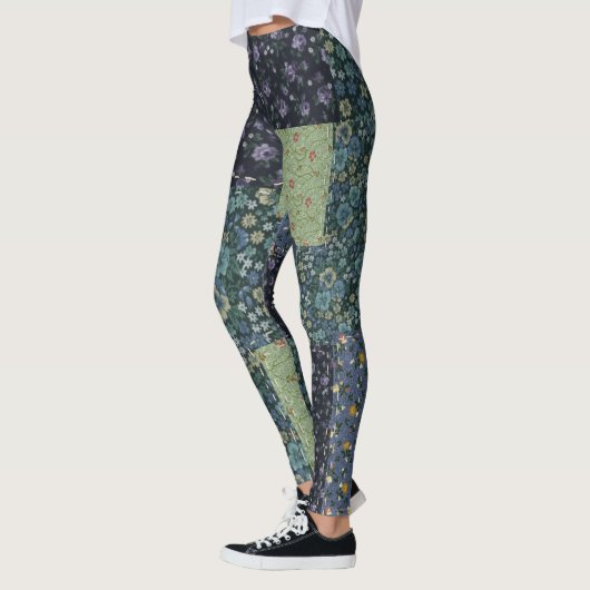 Falsche Patchwork-Decke Leggings (Links)