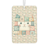 Falsche Patchwork-Pastell-Katzenhütte Autolufterfrischer (Rückseite)