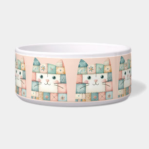 Falsche Patchwork-Pastell-Katzenhütte Napf
