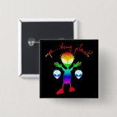 Falsche Planeten-alien-Knöpfe Button (Vorne & Hinten)