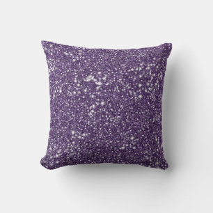 Falsche Purpur-Glitter-Textur-Optik Kissen