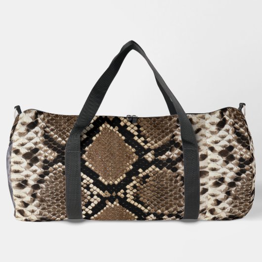 Falsche Python-Schlangenhaut Duffle Bag (Rückseite)