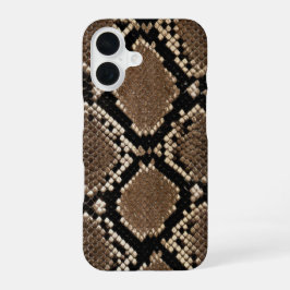 Falsche Python-Schlangenhaut iPhone 16 Hülle