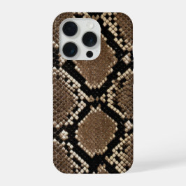 Falsche Python-Schlangenhaut iPhone 15 Pro Hülle