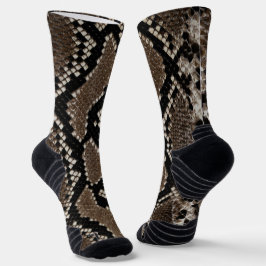Falsche Retikulierte Pythonschlangenhaut Socken