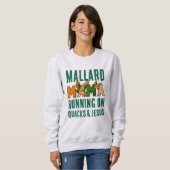 Falsche Rhinestone-STOCKENTEN-MAMA Sweatshirt (Vorne ganz)