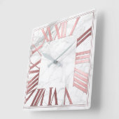 FALSCHE ROSE GOLD ROMAN NUMEROS QUADRATISCHE WANDUHR (Winkel)