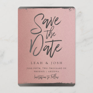 Falsche Roségold Hochzeitseinladungskarte Einladung