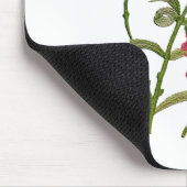 Falsche rot bestickte Nelken Mousepad (Ecke)