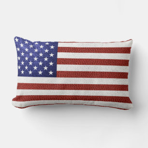 Falsche Rot-Weiß-Blau-Leder-USA-Flagge Lendenkissen
