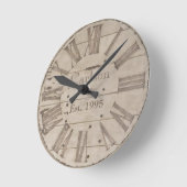 Falsche Rustic wood custom wall clock Runde Wanduhr (Winkel)