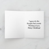 Falsche Sack-Weihnachtskarte Feiertagskarte (Innenseite)