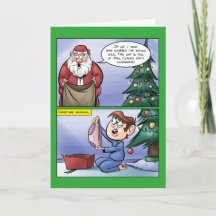 Falsche Sack-Weihnachtskarte