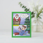 Falsche Sack-Weihnachtskarte Feiertagspostkarte (Stehend Vorderseite)
