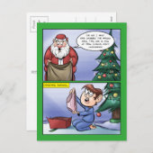 Falsche Sack-Weihnachtskarte Feiertagspostkarte (Vorne/Hinten)
