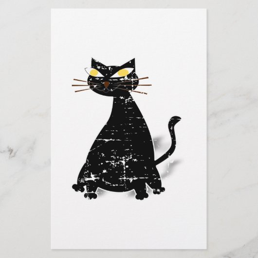 Falsche schwarze Katze Briefpapier (Vorderseite)