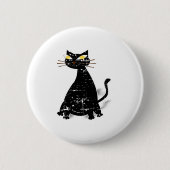 Falsche schwarze Katze Button (Vorderseite)