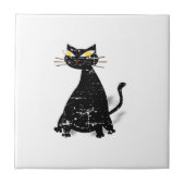 Falsche schwarze Katze Fliese (Vorderseite)