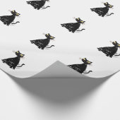 Falsche schwarze Katze Geschenkpapier (Ecke)