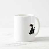 Falsche schwarze Katze Kaffeetasse (VorderseiteRechts)