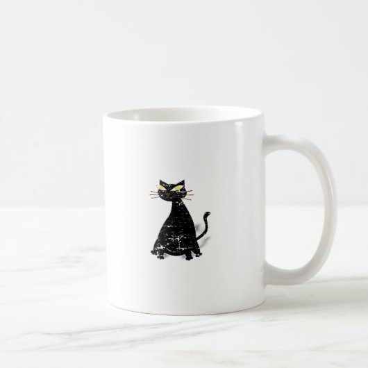 Falsche schwarze Katze Kaffeetasse (Rechts)