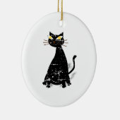 Falsche schwarze Katze Keramikornament (Rechts)