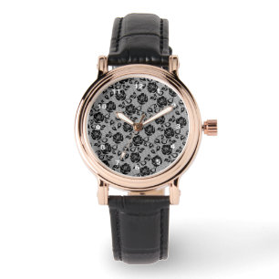 Falsche schwarze Spitzenuhr Armbanduhr