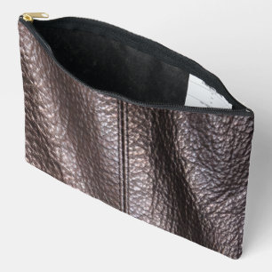 Falsche Schwarzleder-Druck-Cut-Näh-Tasche Zubehörtasche
