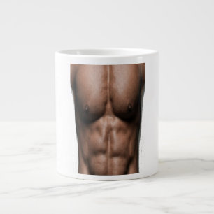 Falsche Six-Pack-Bauchmuskeln Lustiger Gym-Humor Jumbo-Tasse