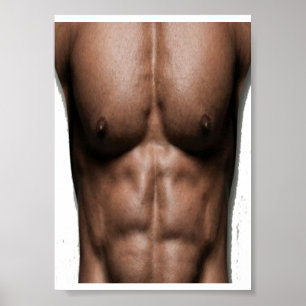 Falsche Six-Pack-Bauchmuskeln Lustiger Gym-Humor Poster