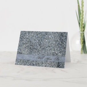 Falsche Sparkle Be My Bridesmaid Einladung