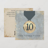 Falsche Steinmitarbeiter-Jubiläumsgeschenke im Vin Einladung (Vorne/Hinten)