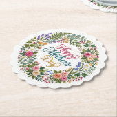 Falsche Stickerei Floral Frohen Muttertag Untersetzer (angewinkelt)