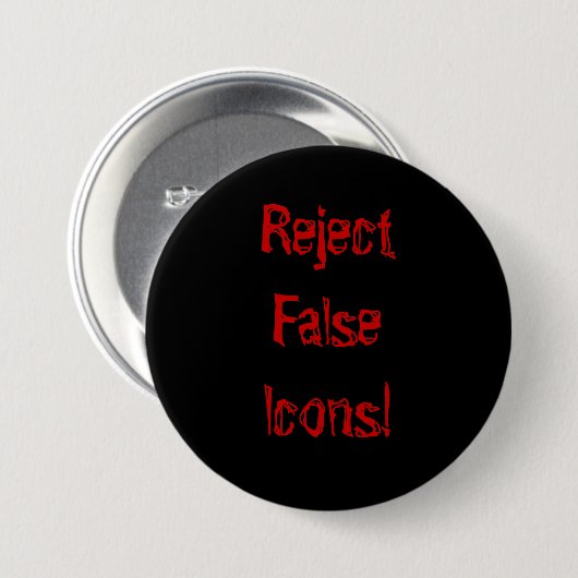 Falsche Symbole ablehnen! Button (Vorne & Hinten)