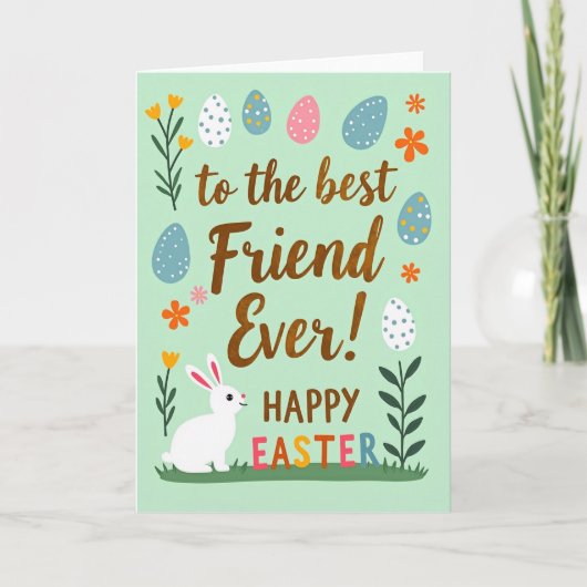 Falsche Textur Ostern Freund Karte (Vorderseite)