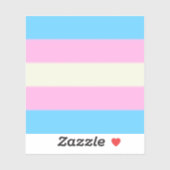 Falsche Trans-Pride-Flagge Aufkleber (Blatt)
