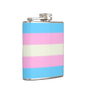 Falsche Transgender-Pride-Flagge Flachmann (Rechts)