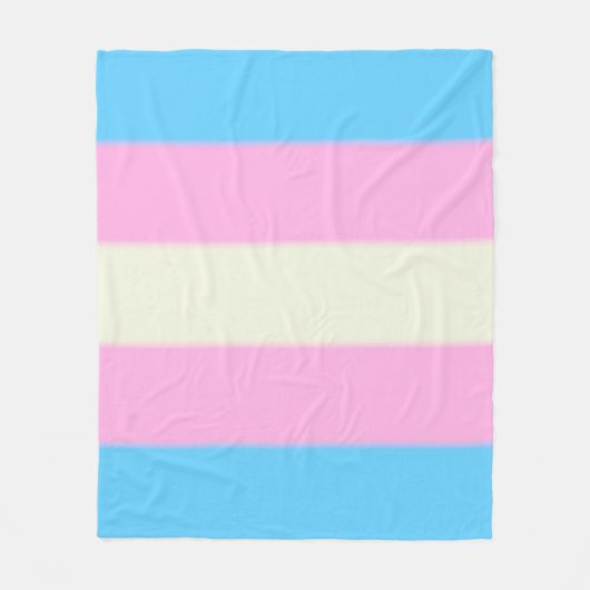 Falsche Transgender-Pride-Markierung Fleecedecke (Vorderseite)