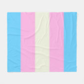 Falsche Transgender-Pride-Markierung Fleecedecke (Vorderseite (Horizontal))