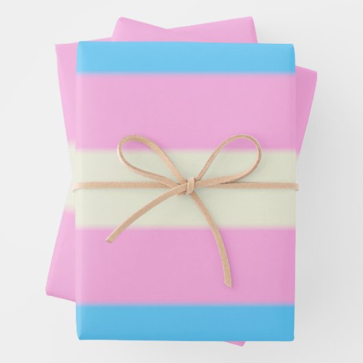 Falsche Transgender-Pride-Markierung Geschenkpapier Set (Beispiel)