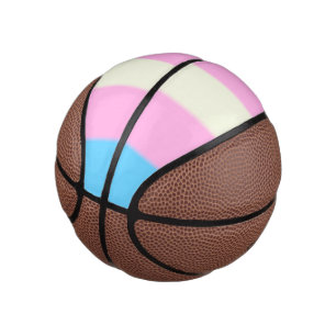 Falsche Transgender-Pride-Markierung Mini Basketball