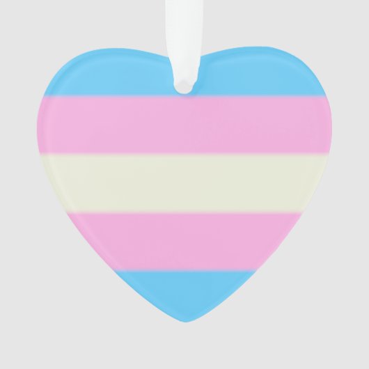 Falsche Transgender-Pride-Markierung Ornament (Vorderseite)