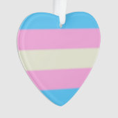 Falsche Transgender-Pride-Markierung Ornament (Vorderseite)