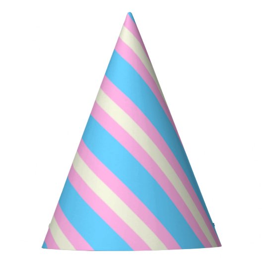Falsche Transgender-Pride-Markierung Partyhütchen (Vorderseite)