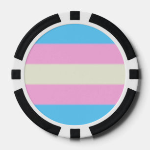 Falsche Transgender-Pride-Markierung Pokerchips