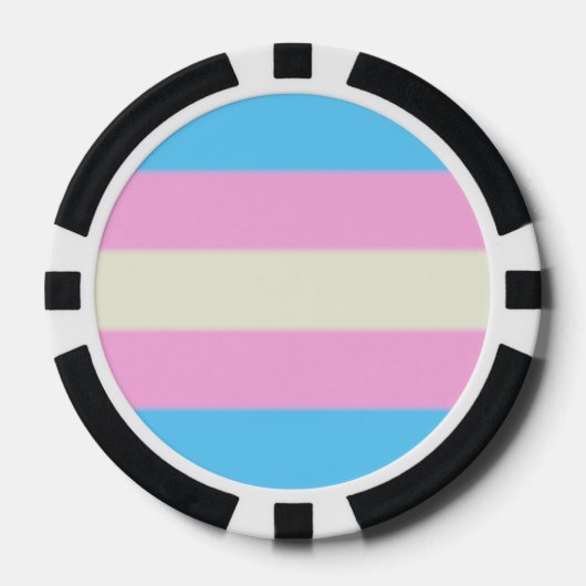 Falsche Transgender-Pride-Markierung Pokerchips (Vorderseite)