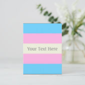 Falsche Transgender-Pride-Markierung Postkarte (Stehend Vorderseite)